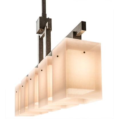 Meyda Tiffany Metro 5 Light 55" Wide Linear Pendant