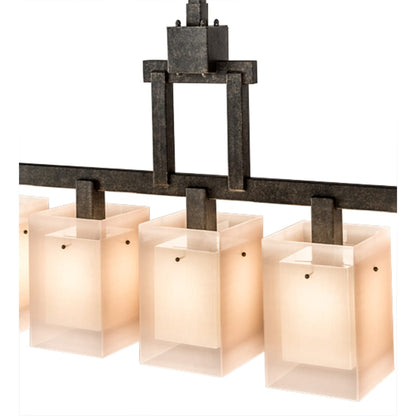 Meyda Tiffany Metro 5 Light 55" Wide Linear Pendant