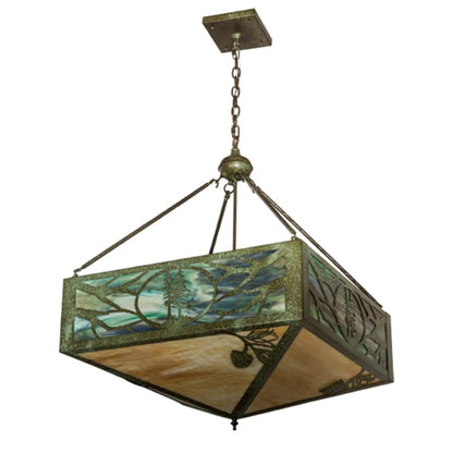 Meyda Tiffany Balsam Pine 6 Light 40" Wide Pendant