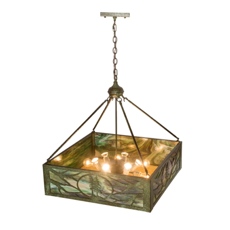Meyda Tiffany Balsam Pine 6 Light 40" Wide Pendant