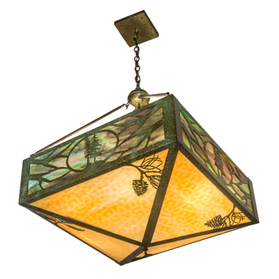 Meyda Tiffany Balsam Pine 6 Light 40" Wide Pendant