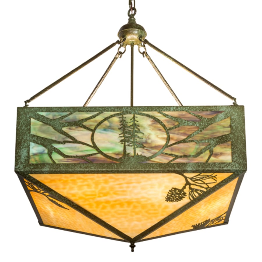 Meyda Tiffany Balsam Pine 6 Light 40" Wide Pendant