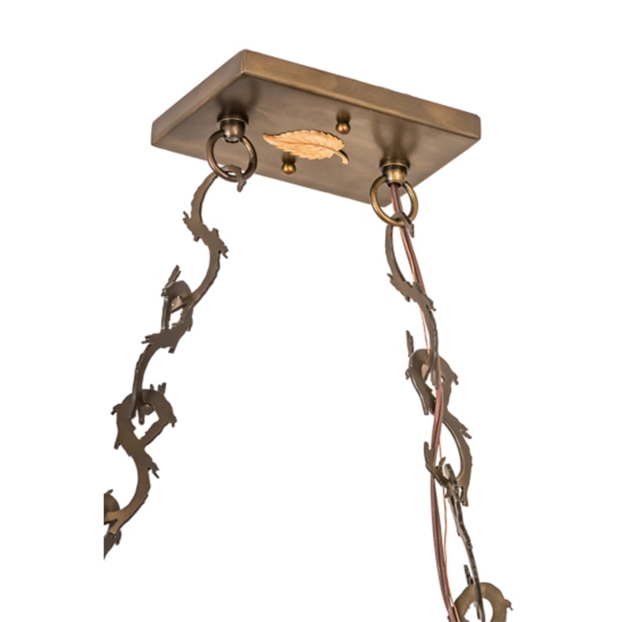 Meyda Tiffany 6 Light 54" Wide Billiard Linear Pendant