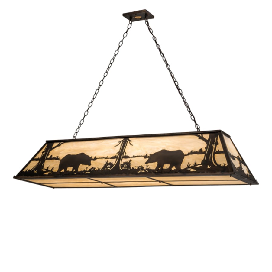 Meyda Tiffany 9 Light 61" Wide Billiard Linear Pendant