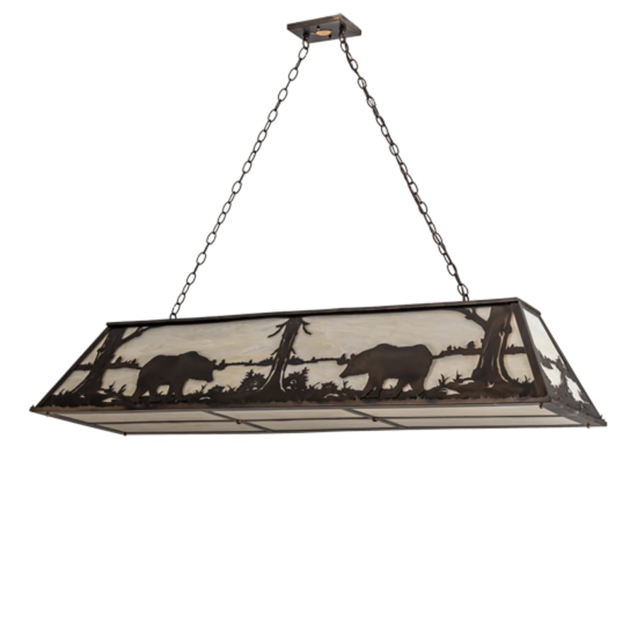 Meyda Tiffany 9 Light 61" Wide Billiard Linear Pendant