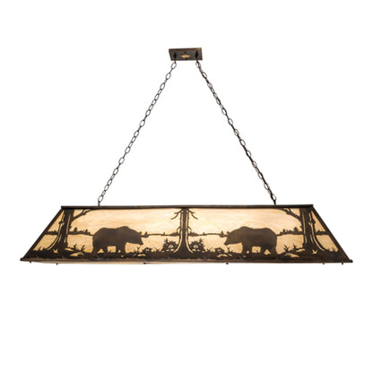 Meyda Tiffany 9 Light 61" Wide Billiard Linear Pendant