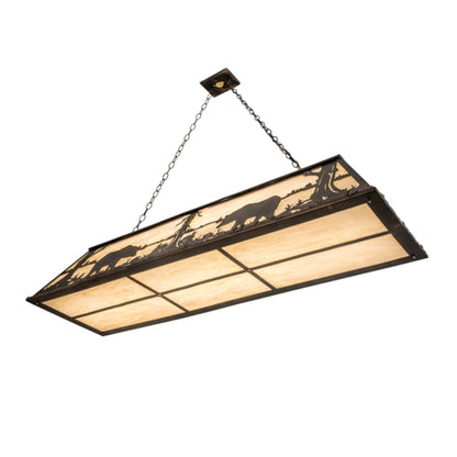 Meyda Tiffany 9 Light 61" Wide Billiard Linear Pendant