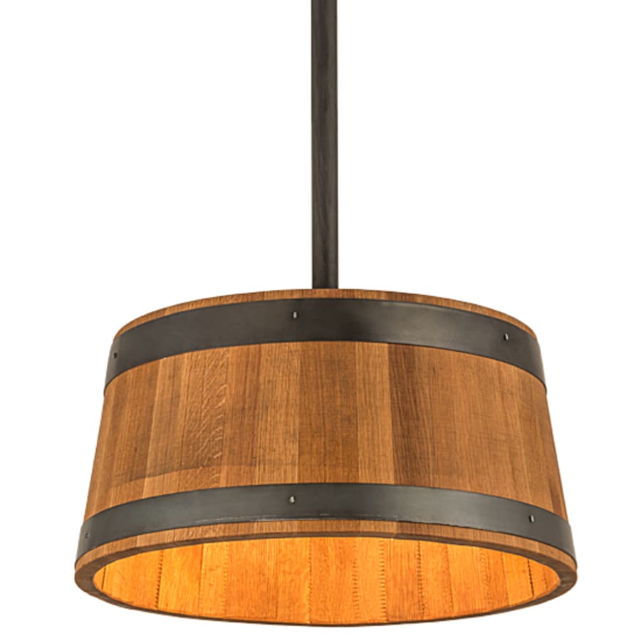 Meyda Tiffany 3 Light 25" Wide Wood Pendant