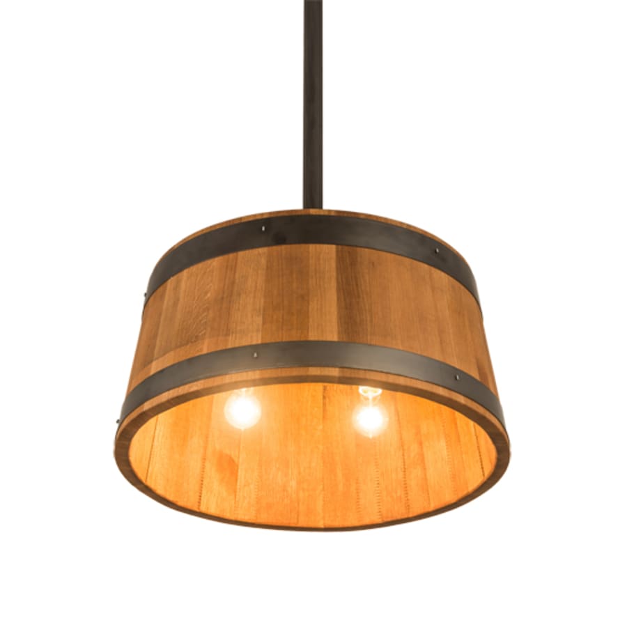Meyda Tiffany 3 Light 25" Wide Wood Pendant