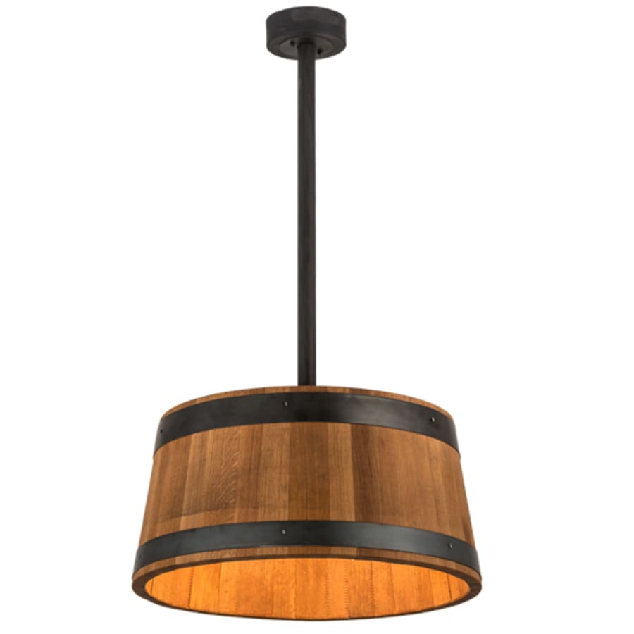 Meyda Tiffany 3 Light 25" Wide Wood Pendant