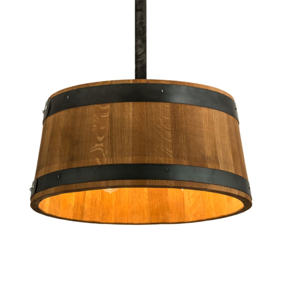 Meyda Tiffany 3 Light 25" Wide Wood Pendant