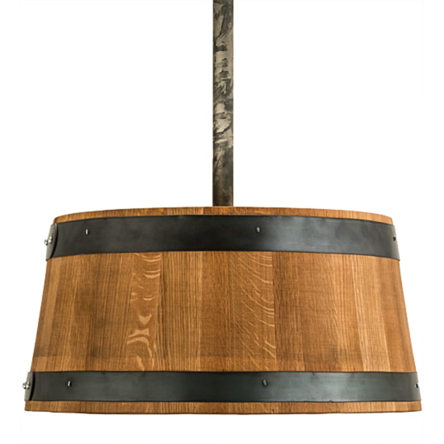 Meyda Tiffany 3 Light 25" Wide Wood Pendant