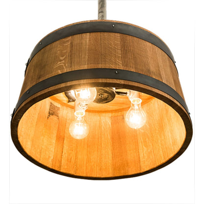 Meyda Tiffany 3 Light 25" Wide Wood Pendant