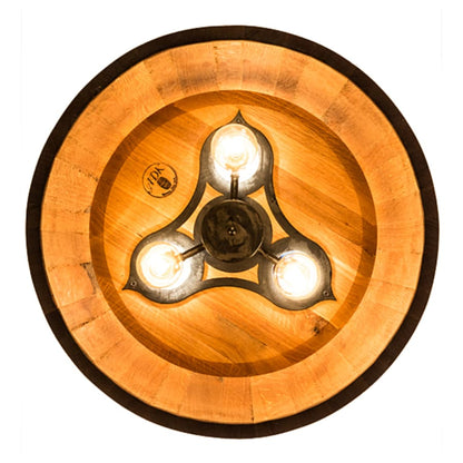 Meyda Tiffany 3 Light 25" Wide Wood Pendant