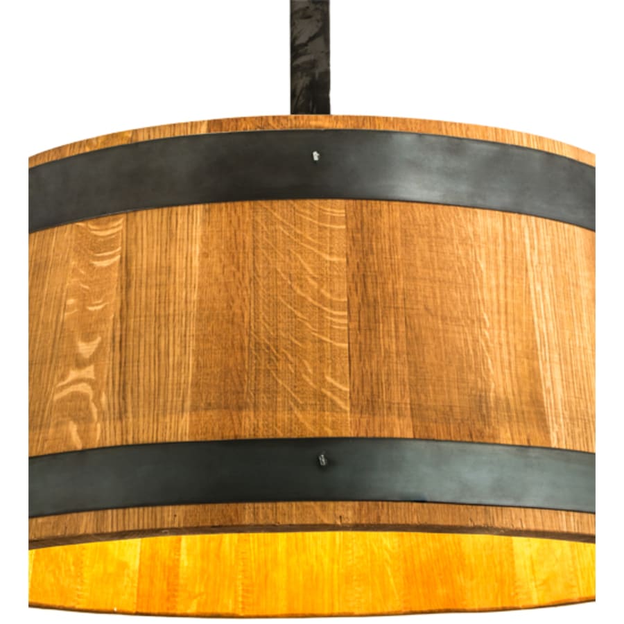 Meyda Tiffany 3 Light 25" Wide Wood Pendant