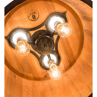 Meyda Tiffany 3 Light 25" Wide Wood Pendant