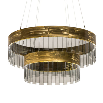 Meyda Tiffany 2 Light 43" Wide Suspension Pendant