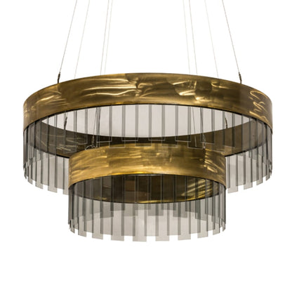 Meyda Tiffany 2 Light 43" Wide Suspension Pendant