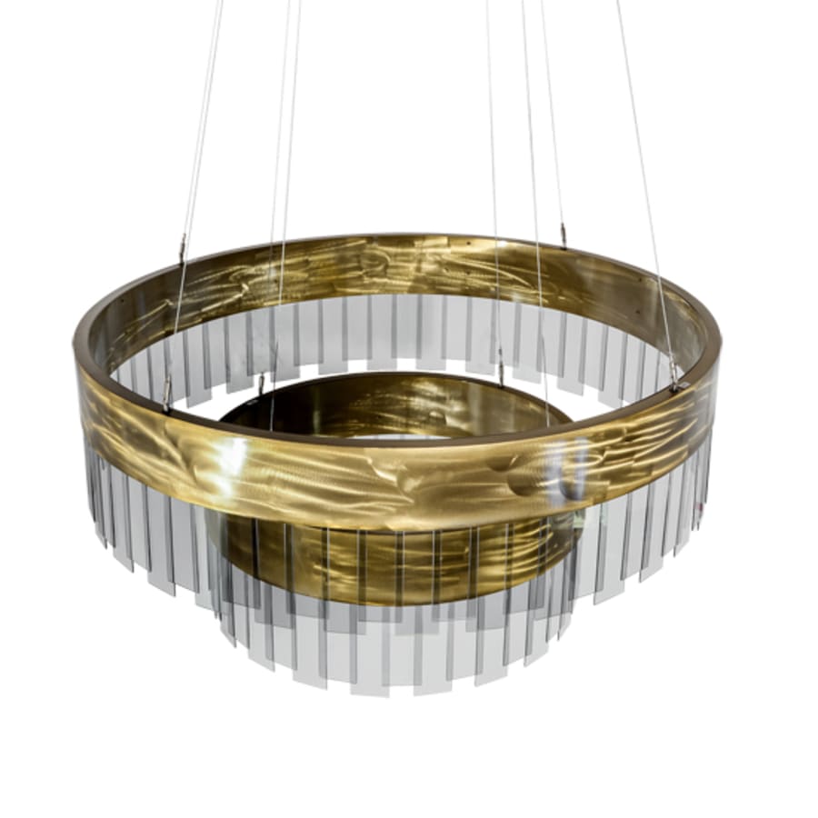 Meyda Tiffany 2 Light 43" Wide Suspension Pendant