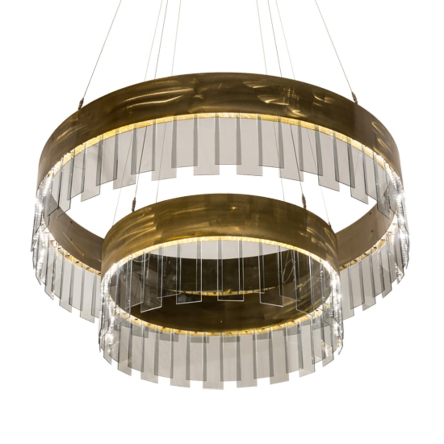 Meyda Tiffany 2 Light 43" Wide Suspension Pendant
