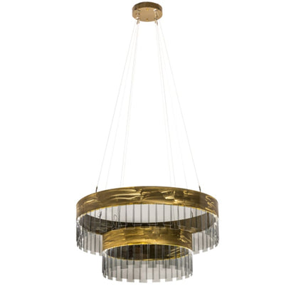 Meyda Tiffany 2 Light 43" Wide Suspension Pendant