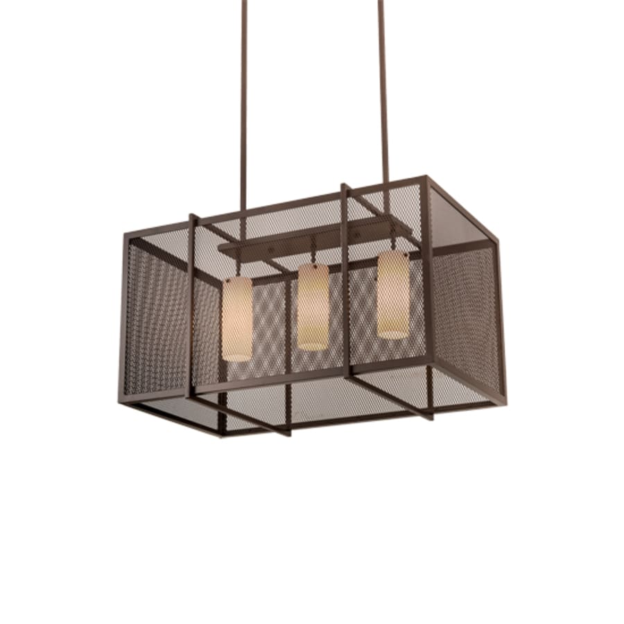 Meyda Tiffany 3 Light 32" Wide Cage Linear Pendant