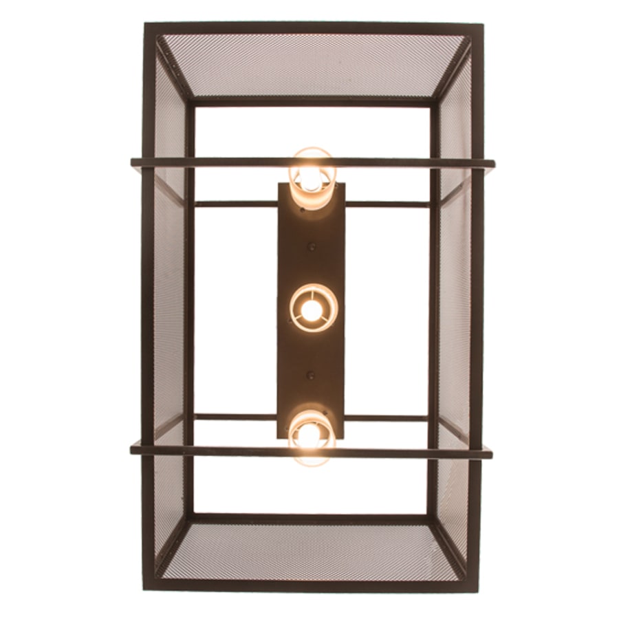 Meyda Tiffany 3 Light 32" Wide Cage Linear Pendant