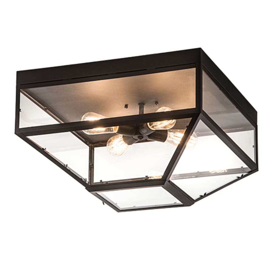 Meyda Tiffany Mission Prime 4 Light 28" Wide Flush Mount Ceiling Fixture