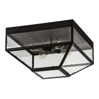 Meyda Tiffany Mission Prime 4 Light 28" Wide Flush Mount Ceiling Fixture