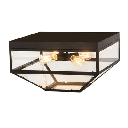 Meyda Tiffany Mission Prime 4 Light 28" Wide Flush Mount Ceiling Fixture