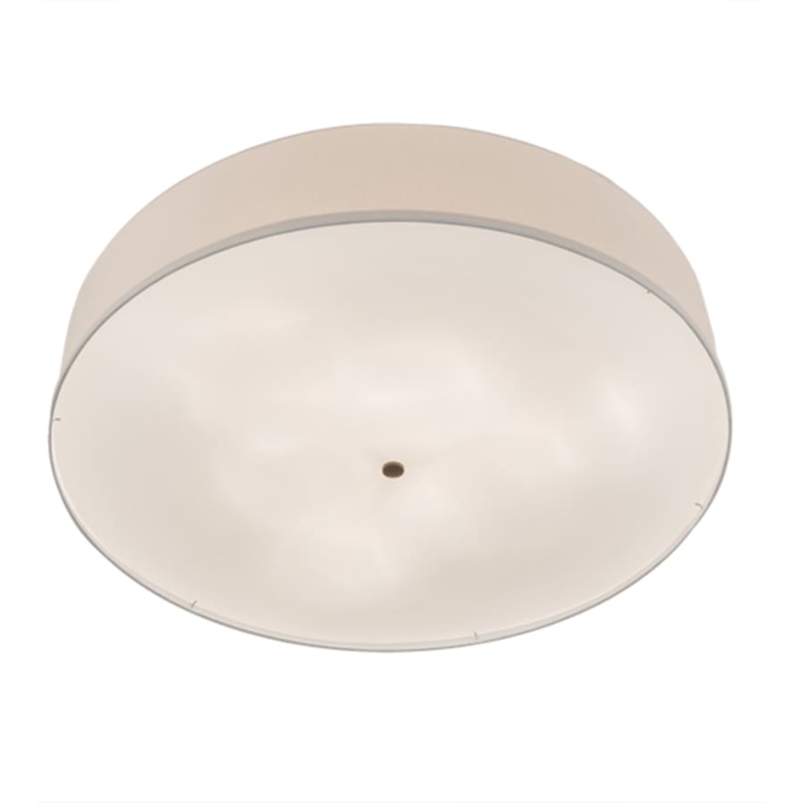 Meyda Tiffany Cilindro 6 Light 42" Wide Semi-Flush Drum Ceiling Fixture with Eggshell Shade - Bronze Finish