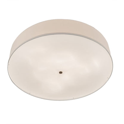 Meyda Tiffany Cilindro 6 Light 42" Wide Semi-Flush Drum Ceiling Fixture with Eggshell Shade - Bronze Finish