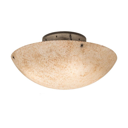 Meyda Tiffany Artesia 8 Light 48" Wide Semi-Flush Bowl Ceiling Fixture - Bronze Finish