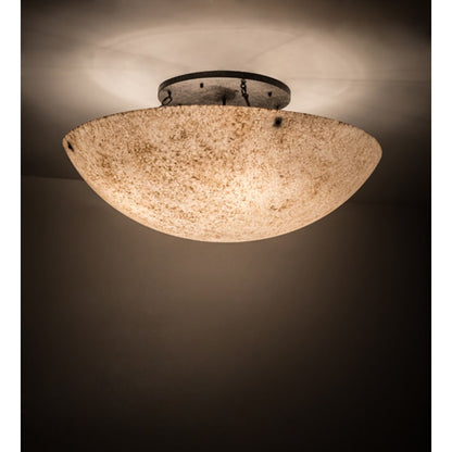 Meyda Tiffany Artesia 8 Light 48" Wide Semi-Flush Bowl Ceiling Fixture - Bronze Finish