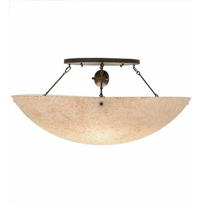 Meyda Tiffany Artesia 8 Light 48" Wide Semi-Flush Bowl Ceiling Fixture - Bronze Finish