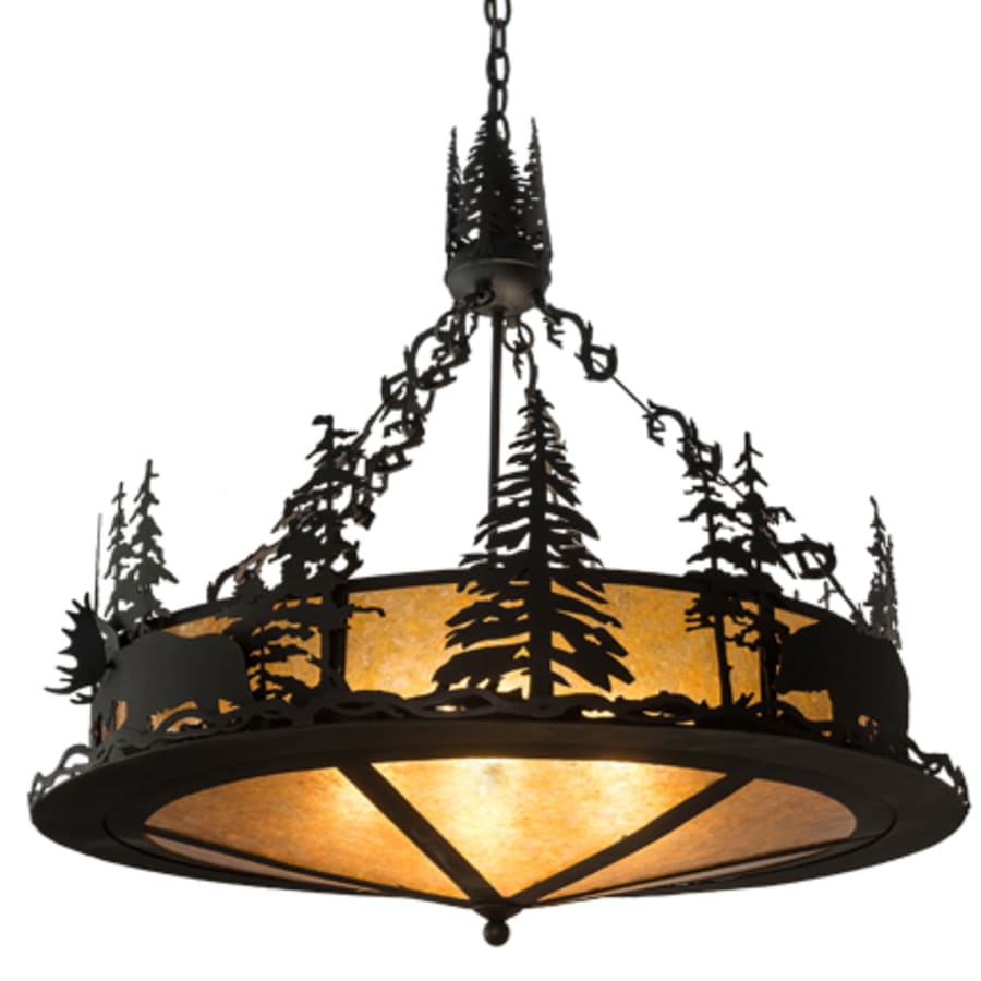 Meyda Tiffany 4 Light 34" Wide Abstract Pendant