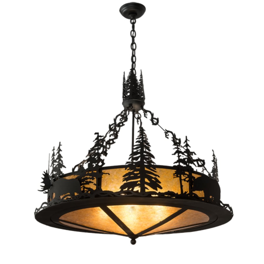 Meyda Tiffany 4 Light 34" Wide Abstract Pendant