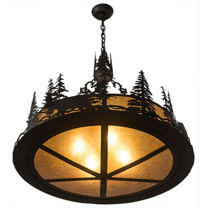 Meyda Tiffany 4 Light 34" Wide Abstract Pendant