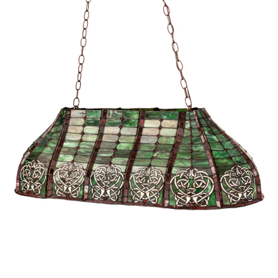 Meyda Tiffany 3 Light 39" Wide Billiard Linear Pendant