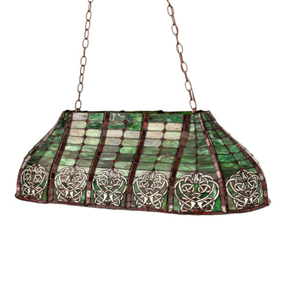 Meyda Tiffany 3 Light 39" Wide Billiard Linear Pendant