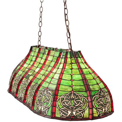 Meyda Tiffany 3 Light 39" Wide Billiard Linear Pendant