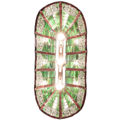 Meyda Tiffany 3 Light 39" Wide Billiard Linear Pendant