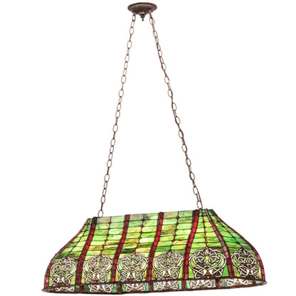 Meyda Tiffany 3 Light 39" Wide Billiard Linear Pendant