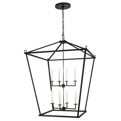 Meyda Tiffany 8 Light 51" Wide Taper Candle Pendant