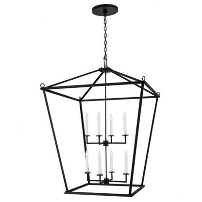 Meyda Tiffany 8 Light 51" Wide Taper Candle Pendant