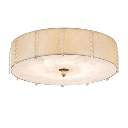 Meyda Tiffany Cilindro Lujoso 8 Light 33" Wide Semi-Flush Drum Ceiling Fixture