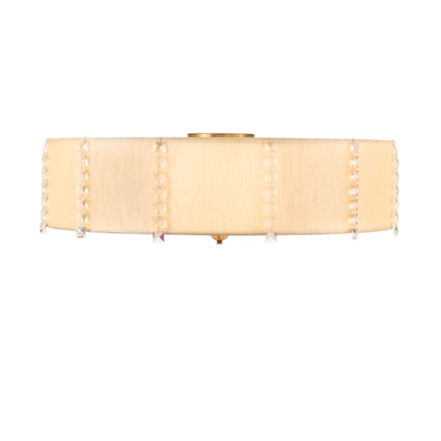 Meyda Tiffany Cilindro Lujoso 8 Light 33" Wide Semi-Flush Drum Ceiling Fixture