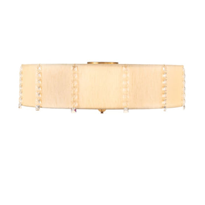 Meyda Tiffany Cilindro Lujoso 8 Light 33" Wide Semi-Flush Drum Ceiling Fixture