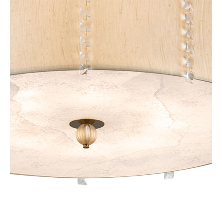 Meyda Tiffany Cilindro Lujoso 8 Light 33" Wide Semi-Flush Drum Ceiling Fixture