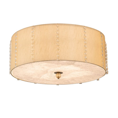 Meyda Tiffany Cilindro Lujoso 6 Light 33" Wide Semi-Flush Drum Ceiling Fixture